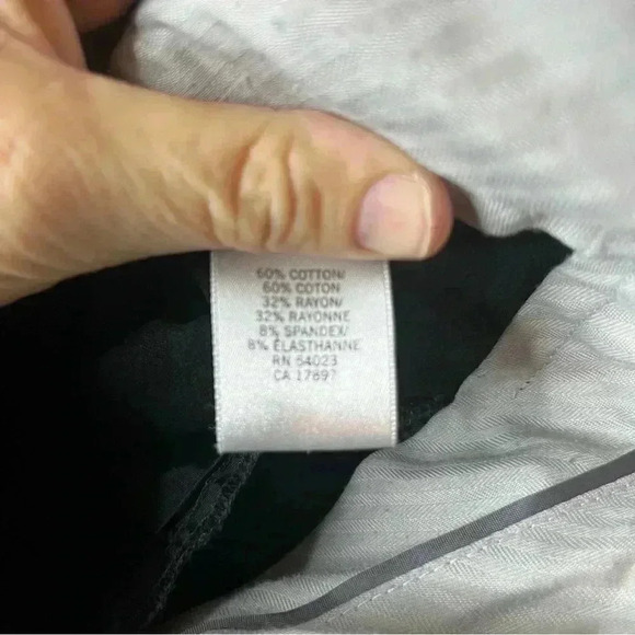 Banana Republic Martin Fit Trouser Pant Women 6 Black Wide Leg Stretch Low Rise - Picture 8 of 8